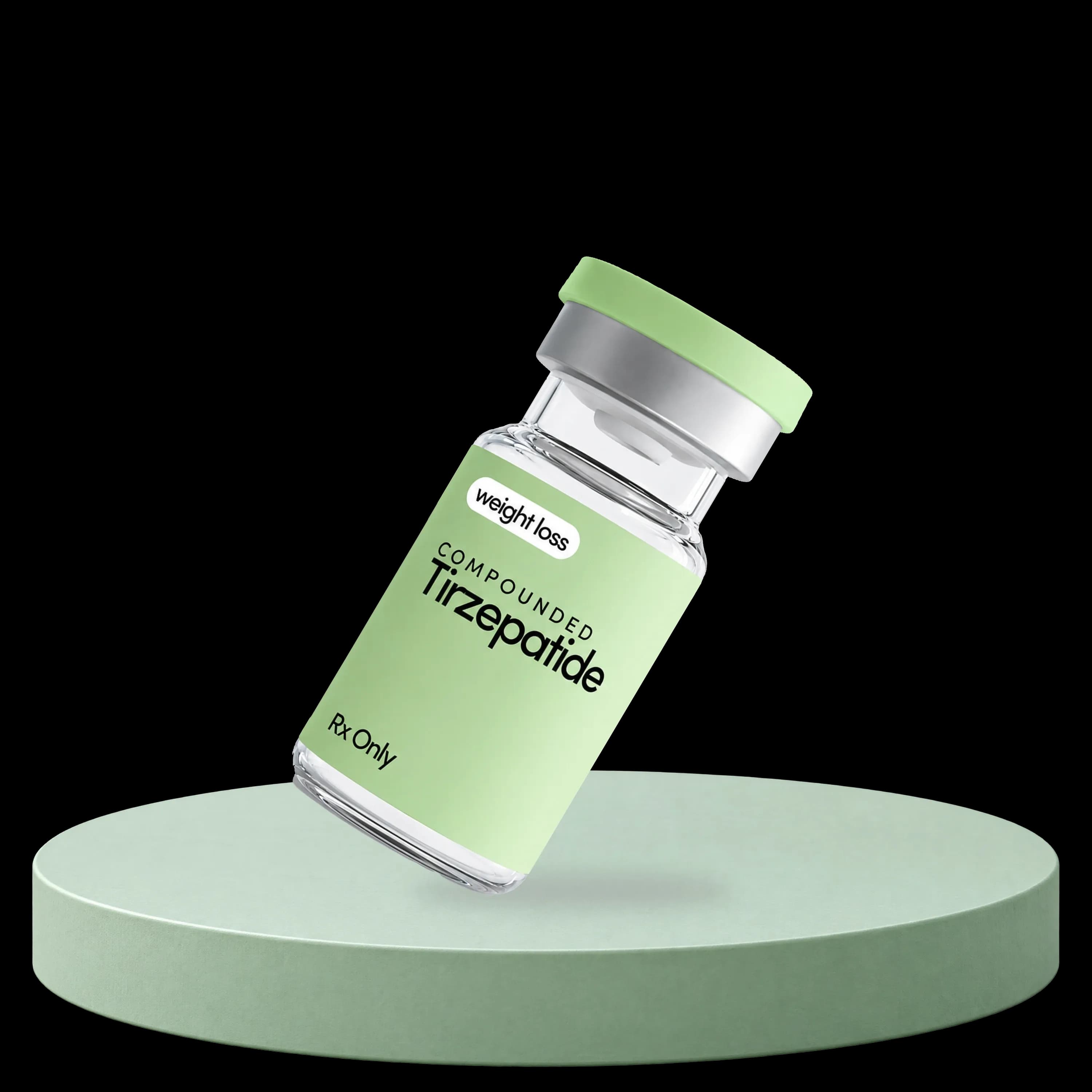 Compounded tirzepatide multi-dose vial