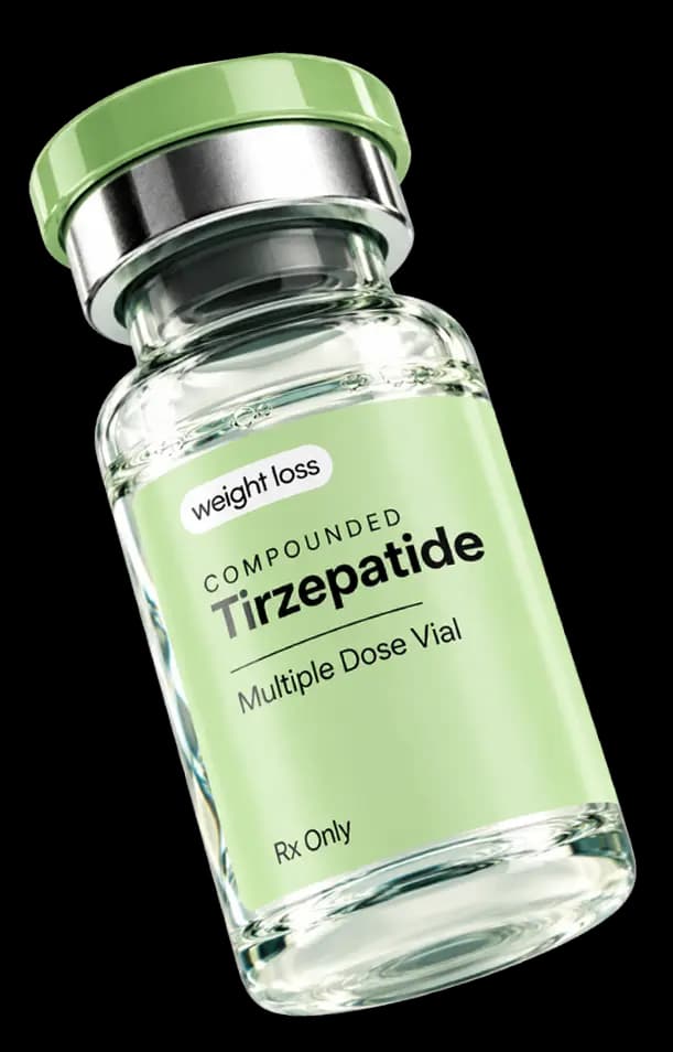 Compounded tirzepatide multi-dose vial